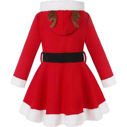 Christmas Outfit New Elk Hooded Christmas Outfit Christmas-Tree Skirt