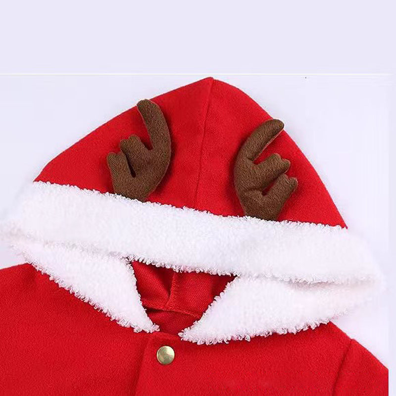 Christmas Outfit New Elk Hooded Christmas Outfit Christmas-Tree Skirt